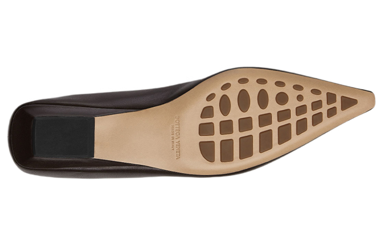 (W) Bottega Veneta Leather Ballet Flat Brown 圖 4
