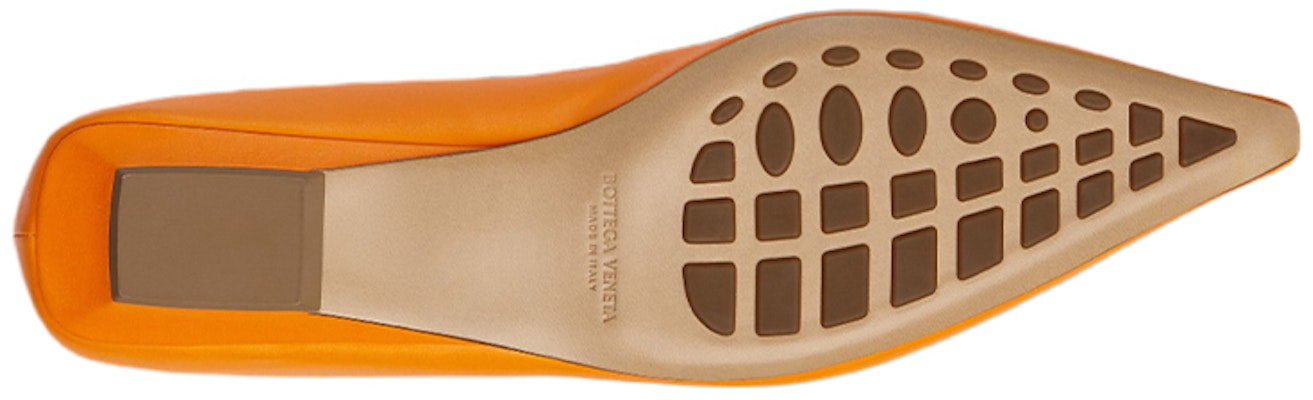 (Women) Bottega Veneta Leather Ballet Flat Orange 690008V1TR07593 Shop (Women) Bottega Veneta Leather Ballet Flat Orange 690008V1TR07593