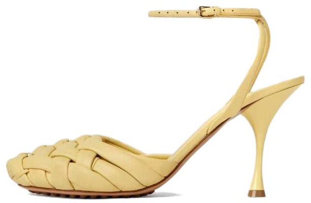 (Women) Bottega Veneta Leather Buckle Round-Toe Stiletto 'Yellow' 741004VBSD09362 Buy (Women) Bottega Veneta Leather Buckle Round-Toe Stiletto 'Yellow' 741004VBSD09362