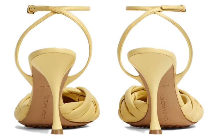 (W) Bottega Veneta Leather Buckle Round-Toe Stiletto 'Yellow' 圖 4