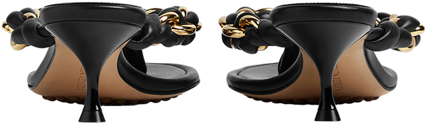 (Women) Bottega Veneta Leather Chain Woven Slide 'Black' 659002V0V501000 Shop (Women) Bottega Veneta Leather Chain Woven Slide 'Black' 659002V0V501000