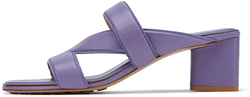 (Women) Bottega Veneta Leather Crossover-Strap Sandal Purple 651376VBSL05176 Buy (Women) Bottega Veneta Leather Crossover-Strap Sandal Purple 651376VBSL05176