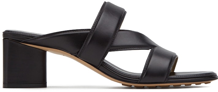 Bottega Veneta 葆蝶家 皮革 露趾圓頭 時尚涼拖 5.5cm 女款 黑色 Order Bottega Veneta 葆蝶家 皮革 露趾圓頭 時尚涼拖 5.5cm 女款 黑色