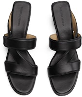 (W) ボッテガヴェネタ レザー クロスストラップサンダル (黒) 651376VBSL01000 Lookbook (W) ボッテガヴェネタ レザー クロスストラップサンダル (黒) 651376VBSL01000