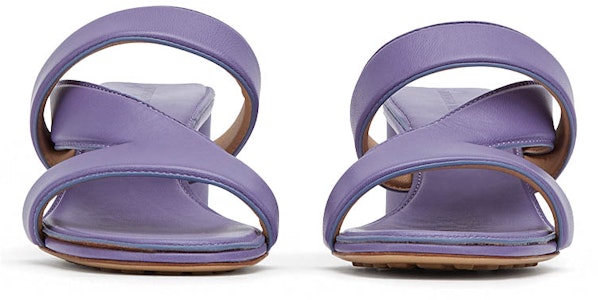 (W) Bottega Veneta Sandal Kulit Tali Bersilang Ungu 651376VBSL05176 Shop (W) Bottega Veneta Sandal Kulit Tali Bersilang Ungu 651376VBSL05176