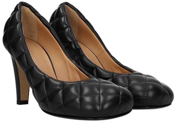 (W) Zapatos de Tacón Alto de Cuero Bottega Veneta Moda Casual 'Negro' 592013VBRR01000 Order (W) Zapatos de Tacón Alto de Cuero Bottega Veneta Moda Casual 'Negro' 592013VBRR01000