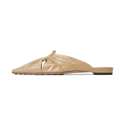 (W) Bottega Veneta Leather Flat Mule 'Beige'