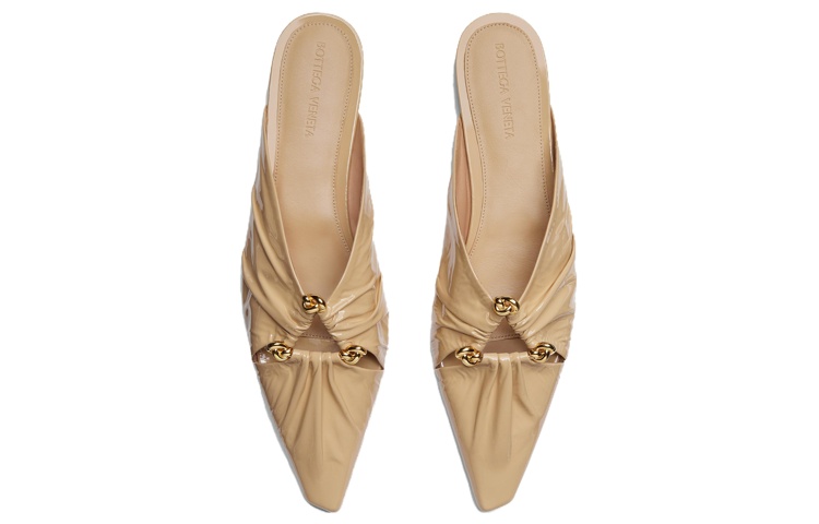 (W) Bottega Veneta Leather Flat Mule 'Beige' 圖 2