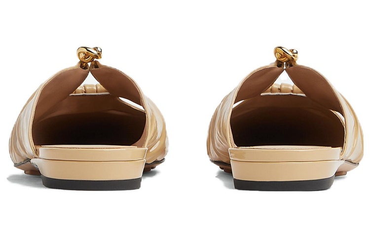 (W) Bottega Veneta Leather Flat Mule 'Beige' 圖 4