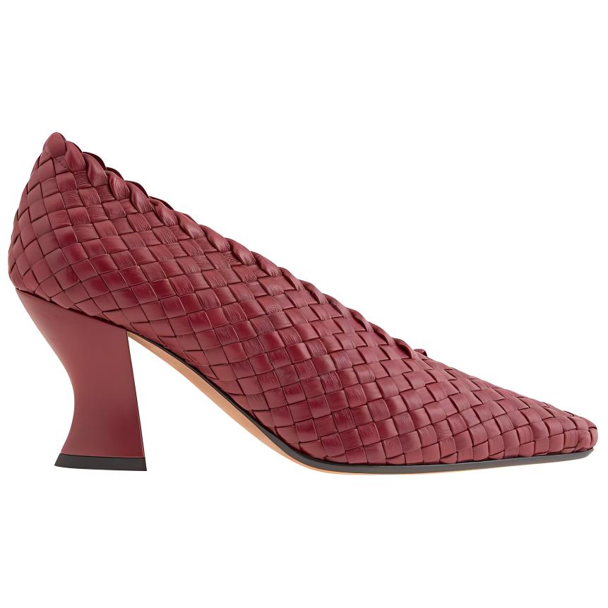 Order (W) Bottega Veneta Mules de Cuero con Tacón 'Red Comfort' 608850VBSN06237