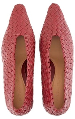 (Women) Bottega Veneta Leather Heeled Mules 'Red Comfort' 608850VBSN06237 Lookbook (Women) Bottega Veneta Leather Heeled Mules 'Red Comfort' 608850VBSN06237