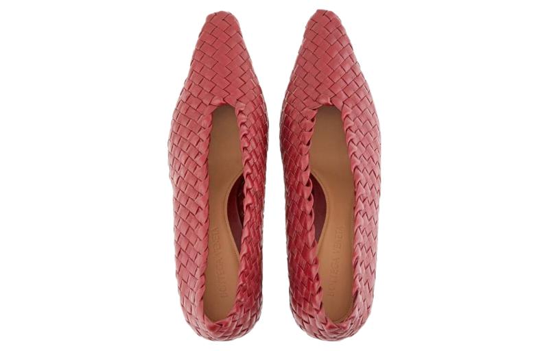 Lookbook (W) Bottega Veneta Mules de Cuero con Tacón 'Red Comfort' 608850VBSN06237