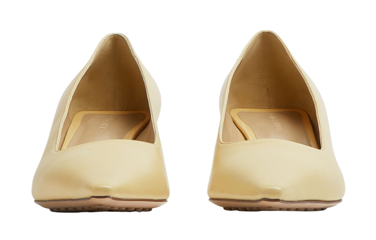 (W) Bottega Veneta Leather High-Heel 'Beige' 圖 2