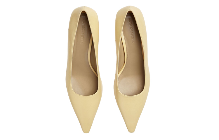 (W) Bottega Veneta Leather High-Heel 'Beige' 圖 3