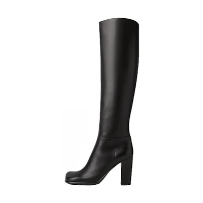 (W) Bottega Veneta Leather High-Top Boot 'Black'