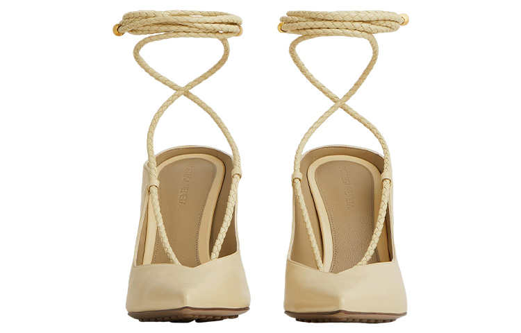 (W) Bottega Veneta Leather High Heel 'Beige' 圖 2