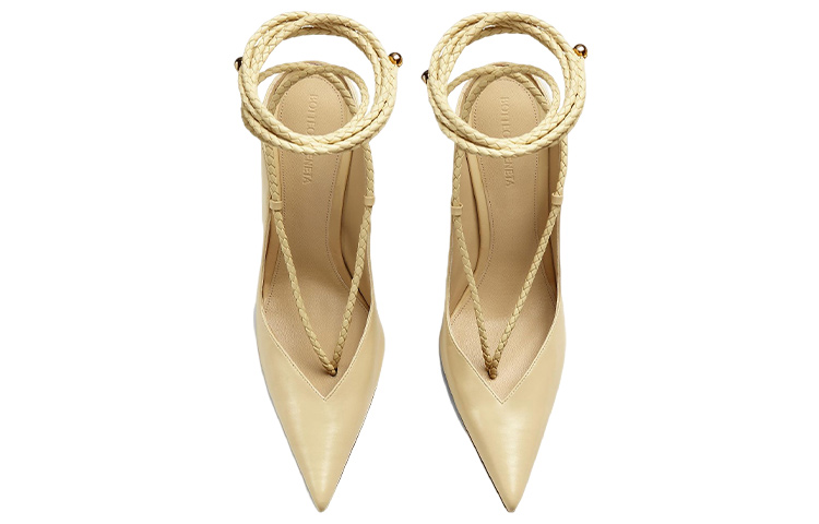 (W) Bottega Veneta Leather High Heel 'Beige' 圖 3