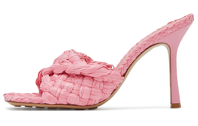 (W) Bottega Veneta Leather High Heel 'Pink'