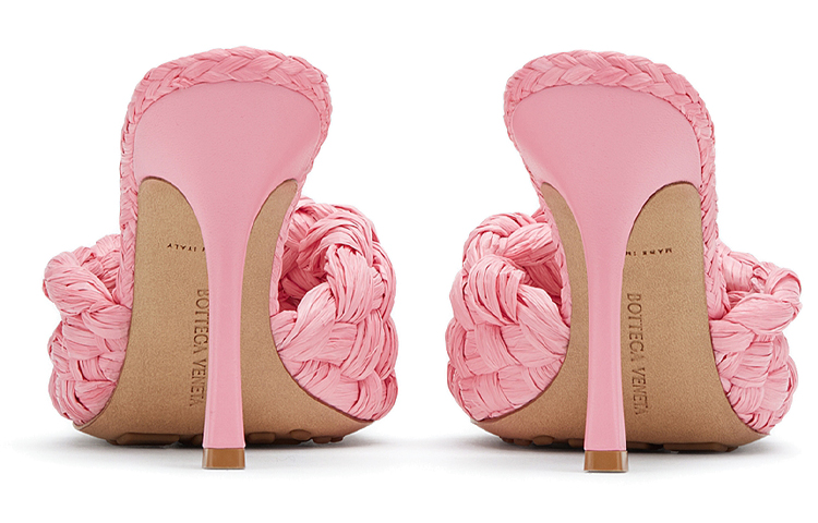 (W) Bottega Veneta Leather High Heel 'Pink' 圖 5