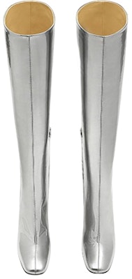 (Women) Bottega Veneta Leather High Heel Zip Boot 'Silver' 716168V2BG01414 Order (Women) Bottega Veneta Leather High Heel Zip Boot 'Silver' 716168V2BG01414