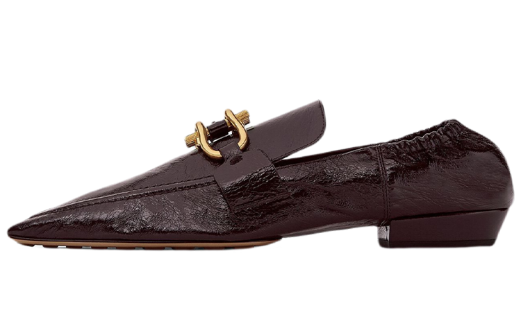 W) ボッテガ・ヴェネタ 赤レザーローファー 651352VBP106088を購入