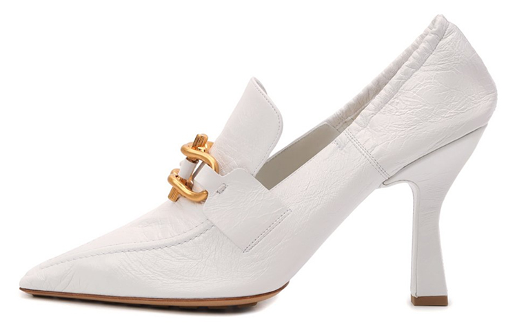 (Women) Bottega Veneta Leather Moccasin 'White' 651359VBP109122