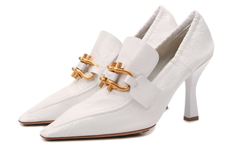 (W) Bottega Veneta Leather Moccasin 'White' 圖 2