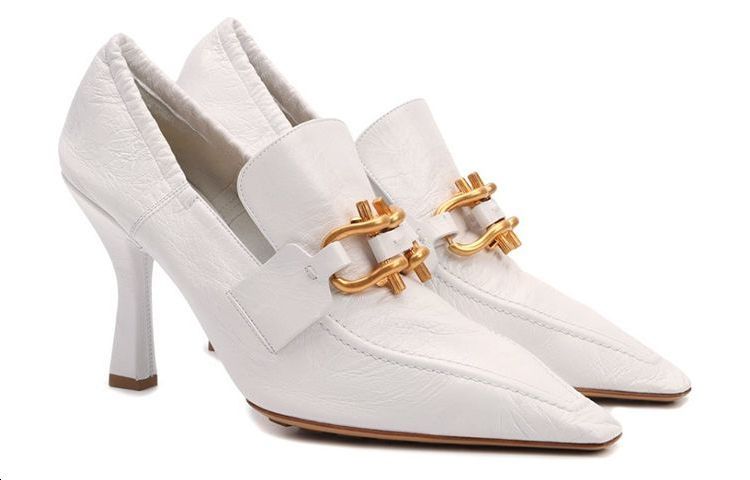 (W) Bottega Veneta Leather Moccasin 'White' 圖 3