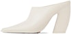 (W) Bottega Veneta Kulit Mule 'Keselesaan Kasual Putih' 740280V00H09013
