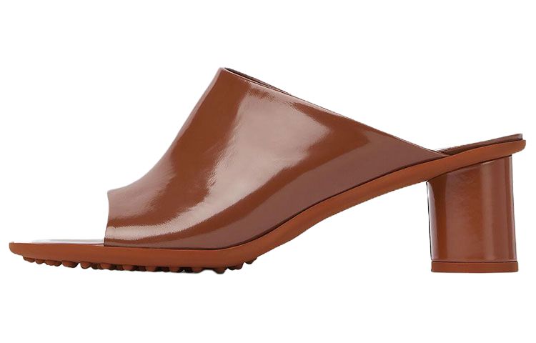 (Women) Bottega Veneta Leather Mule Heels 5cm 'Red' 753877V2LR02460