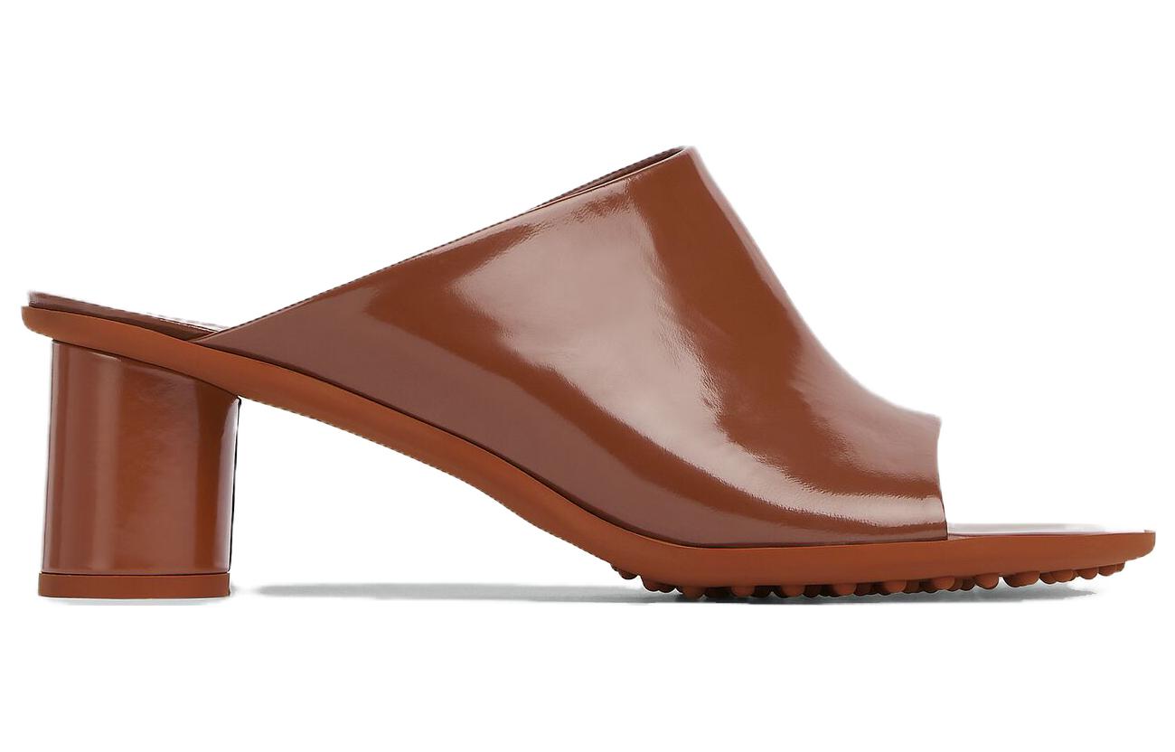 Order (Women) Bottega Veneta Leather Mule Heels 5cm 'Red' 753877V2LR02460