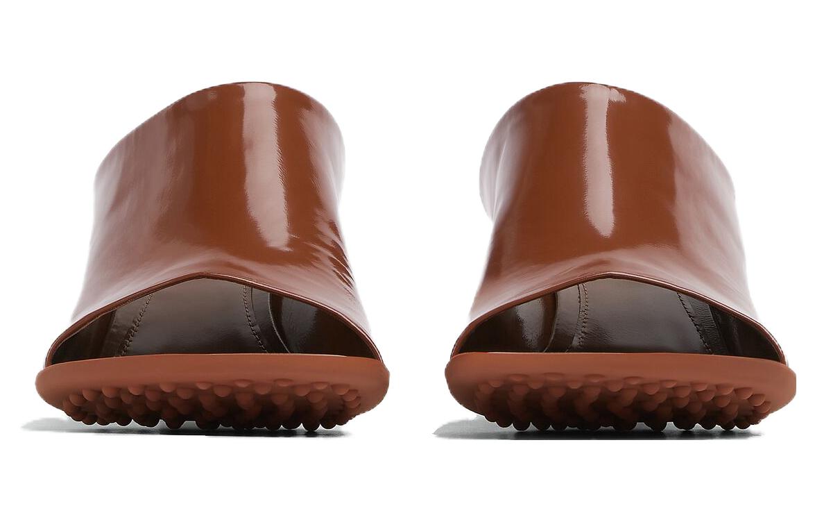 Lookbook (W) ボッテガ・ヴェネタ レザーミュール (レッド, 5cmヒール) 753877V2LR02460