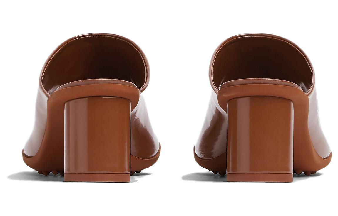 Shop (W) ボッテガ・ヴェネタ レザーミュール (レッド, 5cmヒール) 753877V2LR02460