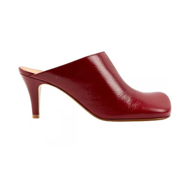 (W) Bottega Veneta Leather Mule Red