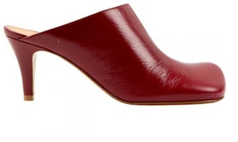 (Women) Bottega Veneta Leather Mule Red 578329VBPJ06241 (Women) Bottega Veneta Leather Mule Red 578329VBPJ06241