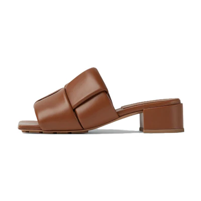 (W) Bottega Veneta Leather Open-Toe 'Versatile Brown CMFT'