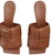 (Women) Bottega Veneta Leather Open-Toe 'Versatile Brown Comfort' 763859VBSD07665