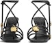 Order (Women) Bottega Veneta Leather Open-Toe Flat Sandal 'Black' 763795VBSDE1000