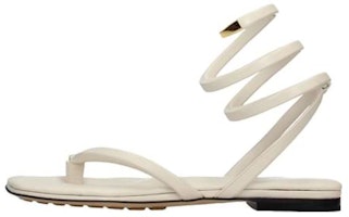 (Women) Bottega Veneta Leather Open-Toe Flat Sandals 'Beige' 618747VBSD09759 (Women) Bottega Veneta Leather Open-Toe Flat Sandals 'Beige' 618747VBSD09759