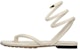 (Women) Bottega Veneta Leather Open-Toe Flat Sandals 'Beige' 618747VBSD09759
