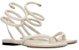 (Women) Bottega Veneta Leather Open-Toe Flat Sandals 'Beige' 618747VBSD09759