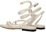 Lookbook (Women) Bottega Veneta Leather Open-Toe Flat Sandals 'Beige' 618747VBSD09759