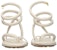 (Women) Bottega Veneta Leather Open-Toe Flat Sandals 'Beige' 618747VBSD09759