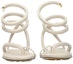 Shop (Women) Bottega Veneta Leather Open-Toe Flat Sandals 'Beige' 618747VBSD09759