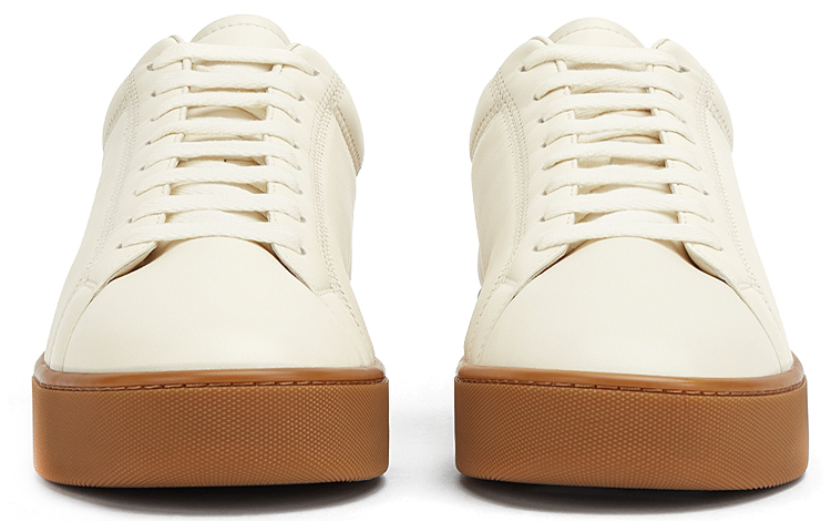 Shop (W) Sneaker Bottega Veneta in Pelle ''Sea Salt'' 651417V00T09067