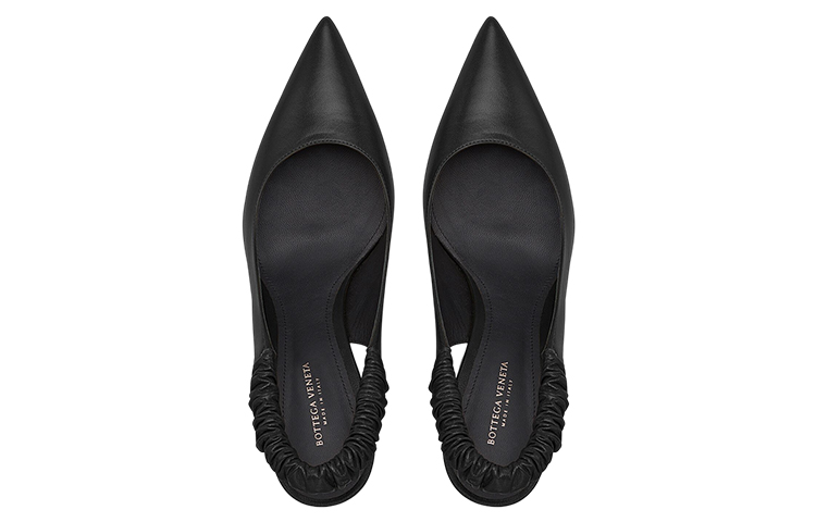 (W) Bottega Veneta Leather Pointed Stiletto 'Black 8cm' 圖 3