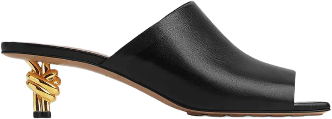 Bottega Veneta 葆蝶家 皮革 圓頭氣質 一字拖鞋 6cm 女款 黑色 Buy Bottega Veneta 葆蝶家 皮革 圓頭氣質 一字拖鞋 6cm 女款 黑色