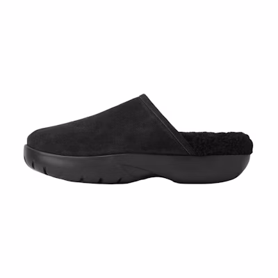 (W) Bottega Veneta Leather Round-Toe Platform Slide 'Black'