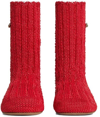 (Women) Bottega Veneta Leather Round Toe Flat Heel Booties 'Red' 765130V3H605811 Lookbook (Women) Bottega Veneta Leather Round Toe Flat Heel Booties 'Red' 765130V3H605811