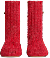 Lookbook (W) Botines Planos Punta Redonda de Cuero Bottega Veneta 'Rojo' 765130V3H605811
